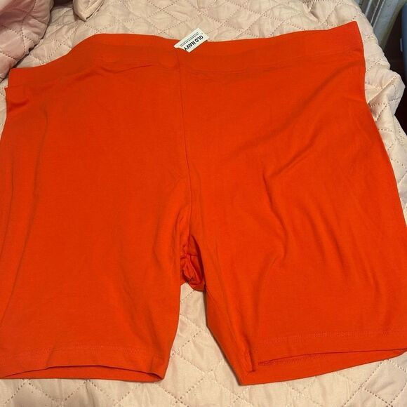 Old Navy Women's Vibrant Coral Bike Shorts - Picture 5 of 9